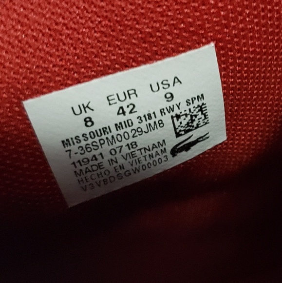 lacoste missouri mid 3181 rwy spm - Picture 2 of 8